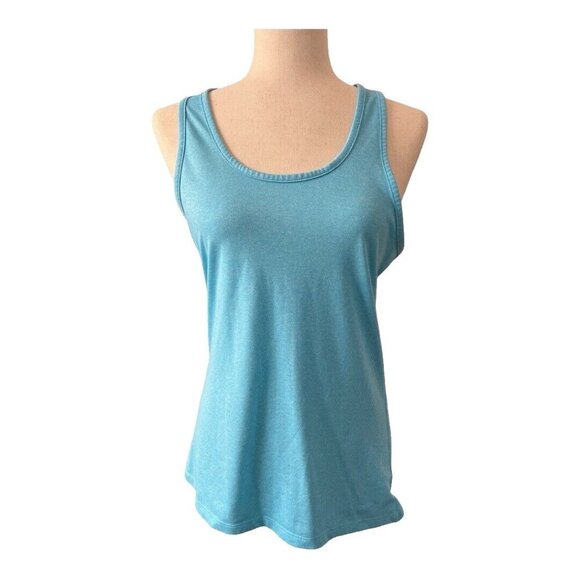 Nike Dri-Fit Womens Racerback Tank Top~Size M~Sky Blue Athletic Workout Tee - Picture 1 of 9